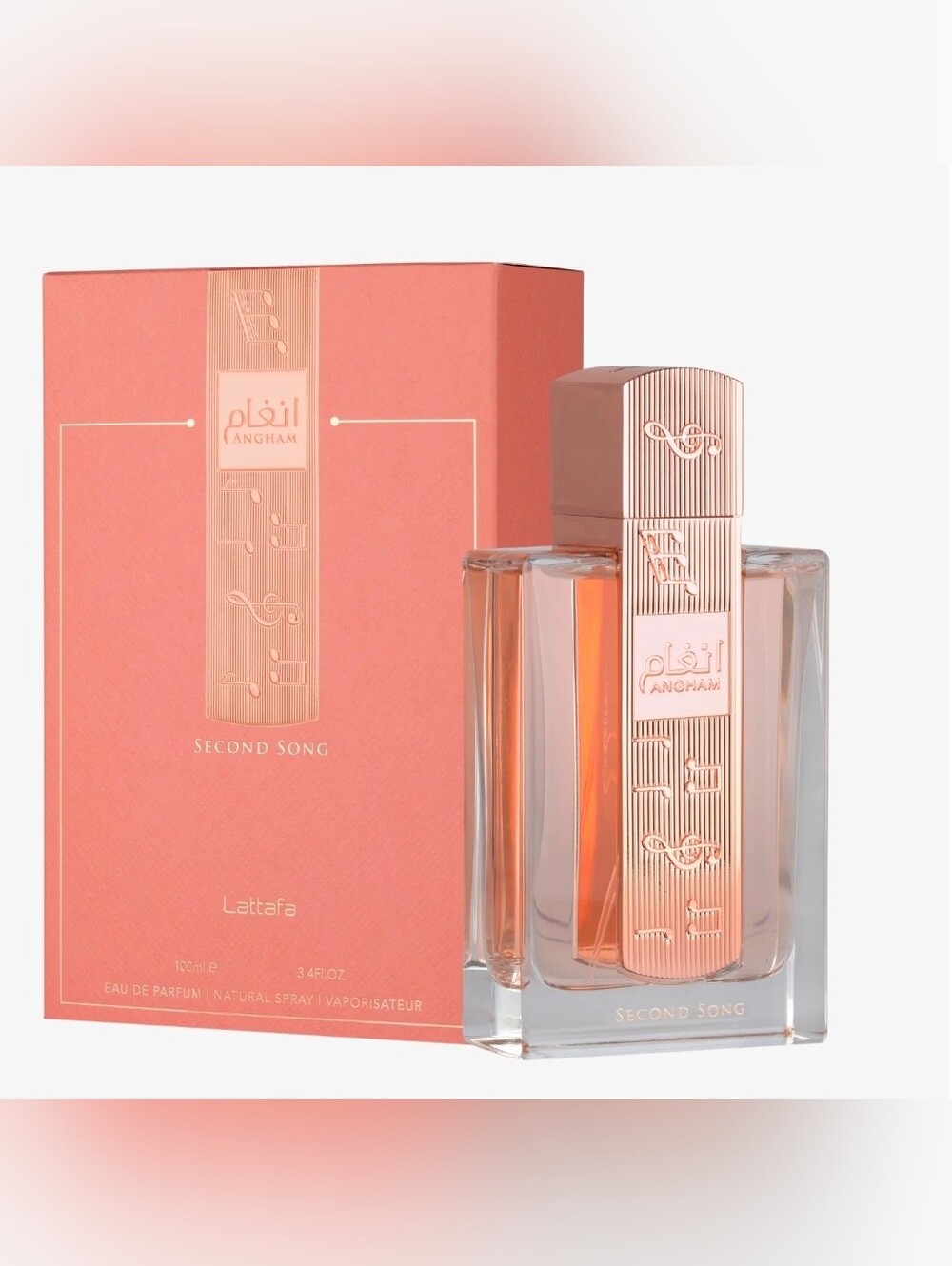Lattafa Angham Second Song Eau de Parfum - Rose Gold & Peach 100mL